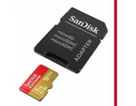 Sandisk Extreme microSDXC 1TB U3 V30 A2 UHS-I με αντάπτορα
