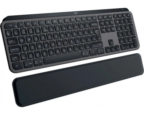 Logitech MX Keys S Ασύρματο Bluetooth Πληκτρολόγιο International English Graphite με Στήριγμα Καρπού