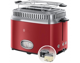 Russell Hobbs Retro Φρυγανιέρα 2 Θέσεων 1200W RED