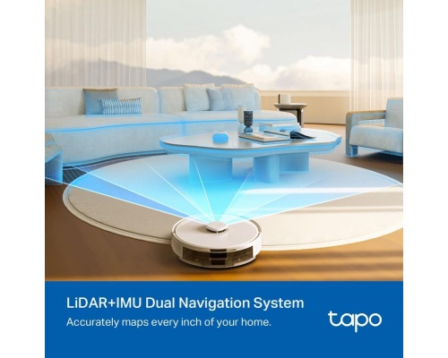 TP-LINK Tapo Rv30 Max Σκούπα Ρομπότ για Σκούπισμα & Σφουγγάρισμα με Χαρτογράφηση και Wi-Fi Λευκη