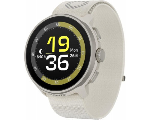 Suunto Run Stainless Steel 46mm Smartwatch με Παλμογράφο (Frost Gray)