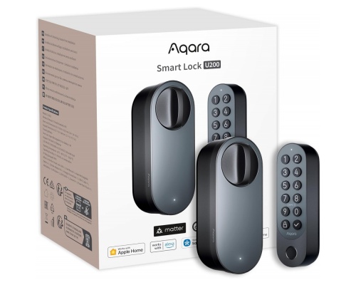 Aqara U200 Smart Retrofit Door Lock Matter Compatible Black