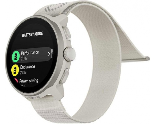 Suunto Run Stainless Steel 46mm Smartwatch με Παλμογράφο (Frost Gray)