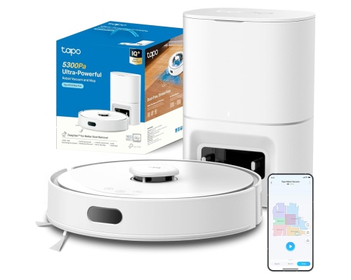 TP-LINK Tapo Rv30 Max Plus Σκούπα Ρομπότ για Σκούπισμα & Σφουγγάρισμα με Χαρτογράφηση και Wi-Fi Λευκη TP-LINK Tapo Rv30 Max Plus Σκούπα Ρομπότ για Σκούπισμα & Σφουγγάρισμα με Χαρτογράφηση και Wi-Fi Λευκη