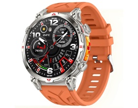 Microwear KC93 Smartwatch με Παλμογράφο (Πορτοκαλί)