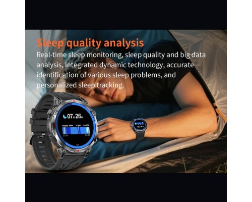 Microwear KC93 Smartwatch με Παλμογράφο (Πορτοκαλί)