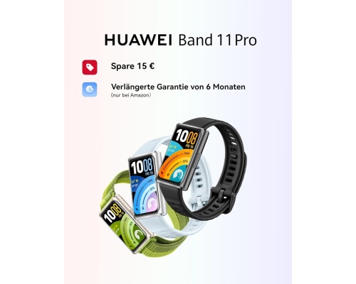 HUAWEI Band 11 Pro Αδιάβροχο με Παλμογράφο Black