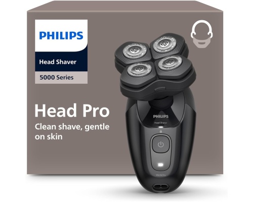 Philips Series 5000 HS5980/15 Περιστρεφόμενη Ξυριστική Μηχανή Προσώπου Επαναφορτιζόμενη