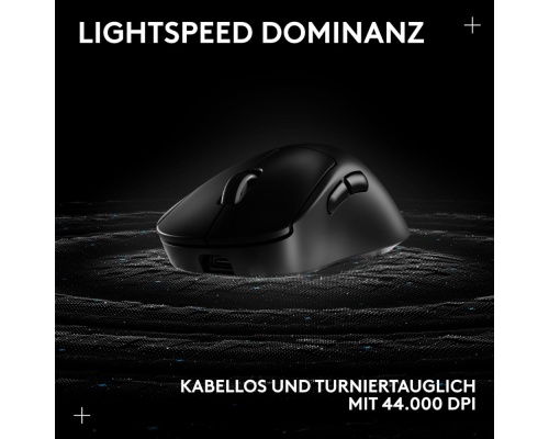 Logitech Pro X Superlight 2 DEX Ασύρματο Gaming Ποντίκι Μαύρο