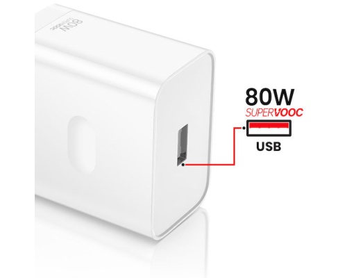 OnePlus Φορτιστής Χωρίς Καλώδιο GaN με Θύρα USB 80W Μαύρος (SuperVOOC)