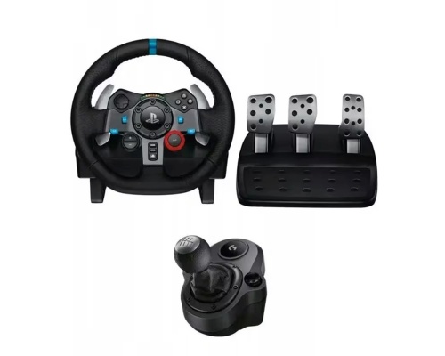 Logitech G29 SE Driving Force + Shifter Τιμονιέρα με Μοχλό Ταχυτήτων και Πετάλια για PC / PS3 / PS4 / PS5 με 900° Περιστροφής Logitech G29 SE Driving Force + Shifter Τιμονιέρα με Μοχλό Ταχυτήτων και Πετάλια για PC / PS3 / PS4 / PS5 με 900° Περιστροφής