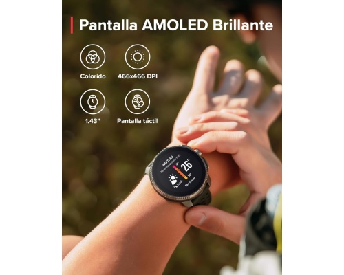 Suunto Race Stainless Steel 49mm Αδιάβροχο Smartwatch με Παλμογράφο (All Black)