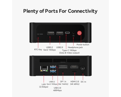 Beelink SER5 Max Mini PC (Ryzen 7 7735HS/24GB DDR5/500GB SSD/W11 Pro) Beelink SER5 Max Mini PC (Ryzen 7 7735HS/24GB DDR5/500GB SSD/W11 Pro)