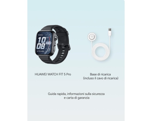 Huawei Watch Fit 5 Pro 44mm Αδιάβροχο με Παλμογράφο (Μαύρο) Huawei Watch Fit 5 Pro 44mm Αδιάβροχο με Παλμογράφο (Μαύρο)