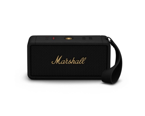 Marshall Middleton Αδιάβροχο Ηχείο Bluetooth 60W με Διάρκεια Μπαταρίας έως 20 ώρες Black and Brass