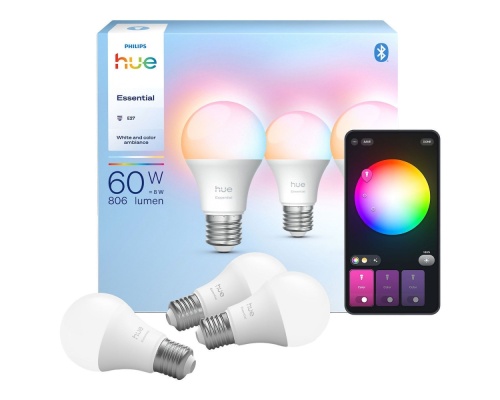Philips Smart Λάμπες LED 8W για Ντουί E27 και Σχήμα A60 Θερμό Λευκό 806lm 3τμχ Philips Smart Λάμπες LED 8W για Ντουί E27 και Σχήμα A60 Θερμό Λευκό 806lm 3τμχ