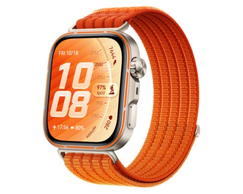 Huawei Watch Fit 5 Pro Titanium 44mm Αδιάβροχο με Παλμογράφο (Πορτοκαλί)