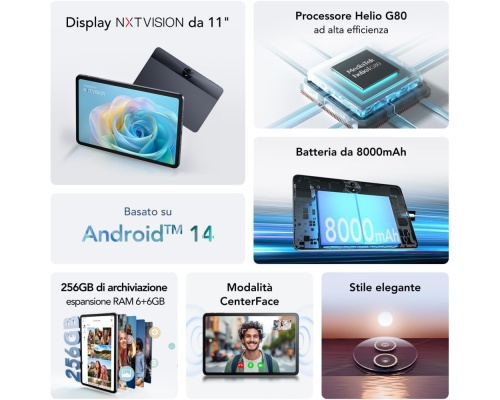TCL TAB 11 Gen 2 11" Tablet (6GB/256GB) Γκρι TCL TAB 11 Gen 2 11" Tablet (6GB/256GB) Γκρι