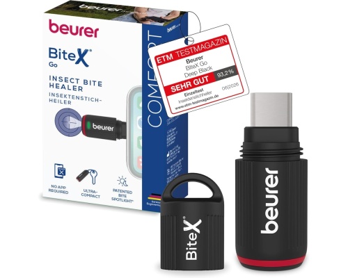 Beurer BiteX Go Deep Black Insect Bite Healer Beurer BiteX Go Deep Black Insect Bite Healer