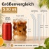 ALINK Σετ Ποτήρια Plus Size από Γυαλί 530ml 4μχ