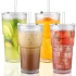 Lxoraziy Σετ Ποτήρια Long Drink από Γυαλί 600ml 4μχ