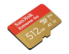 SanDisk Extreme Go 512GB Micro SDXC Card + SD Adapter (SDSQXBD-512G-GZ6MA) SanDisk Extreme Go 512GB Micro SDXC Card + SD Adapter (SDSQXBD-512G-GZ6MA)
