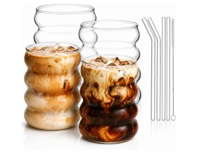 ALINK Σετ Ποτήρια Plus Size από Γυαλί 530ml 4μχ