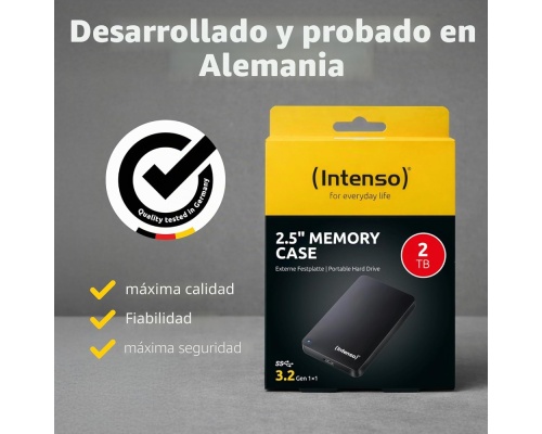 Intenso Memory Case USB 3.0 Εξωτερικός HDD 8TB 2.5" Μαύρο