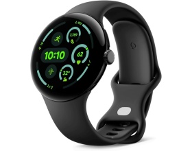 Google Pixel Watch 3 Aluminium 45mm Αδιάβροχο με Παλμογράφο (Matte Black Aluminum Case / Obsidian Active Band)