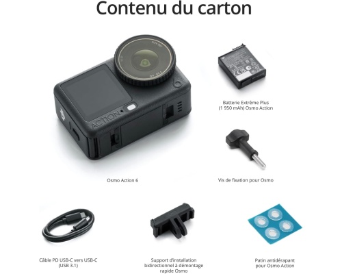 DJI Bundle Osmo Action 6 4K Ultra HD Essential Combo με Οθόνη Αφής 2.5" και Wi-Fi Μαύρη DJI Bundle Osmo Action 6 4K Ultra HD Essential Combo με Οθόνη Αφής 2.5" και Wi-Fi Μαύρη