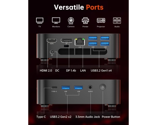 Acemagic K1 Mini PC (Ryzen 5 7530U/16GB DDR4/512GB SSD/W11 Pro) Acemagic K1 Mini PC (Ryzen 5 7530U/16GB DDR4/512GB SSD/W11 Pro)