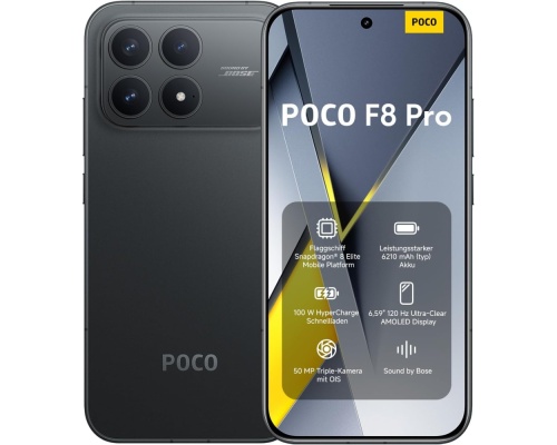 Xiaomi Poco F8 Pro 5G Dual SIM (12/256GB) Μαύρο Xiaomi Poco F8 Pro 5G Dual SIM (12/256GB) Μαύρο