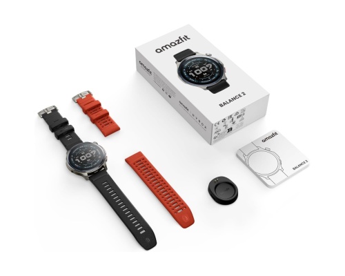 Amazfit Balance 2 47mm Αδιάβροχο Smartwatch με Παλμογράφο (Μαύρο) Amazfit Balance 2 47mm Αδιάβροχο Smartwatch με Παλμογράφο (Μαύρο)