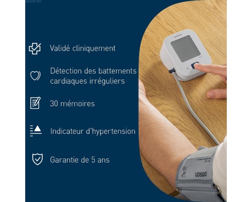 Omron X2 Essential Digital Upper Arm Blood Pressure Monitor Clinically Validated Blood Pressure Meter Irregular Heartbeat Hypertension Detection Cuff Fit Control 22-32cm