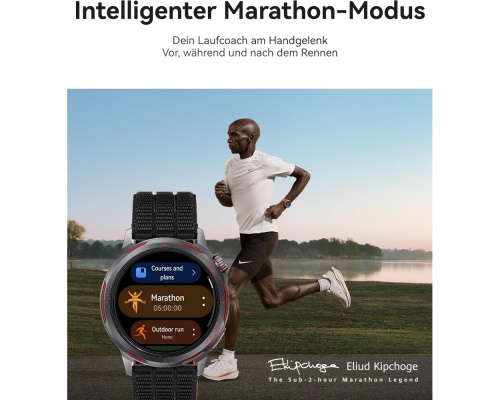 Huawei Watch GT Runner 2 Titanium 43mm Αδιάβροχο με Παλμογράφο (Μαύρο) Huawei Watch GT Runner 2 Titanium 43mm Αδιάβροχο με Παλμογράφο (Μαύρο)