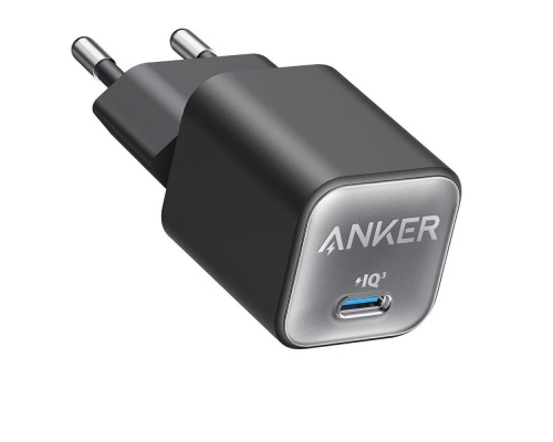 Anker Φορτιστής Χωρίς Καλώδιο GaN με Θύρα USB-C 30W Μαύρος (511)