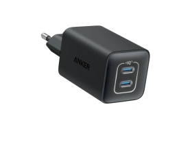 Anker Φορτιστής Χωρίς Καλώδιο GaN με 2 Θύρες USB-C 47W black(523)