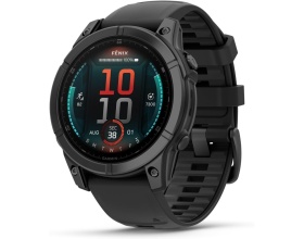 Garmin Fenix E Stainless Steel 47mm Αδιάβροχο Smartwatch με Παλμογράφο (Μαύρο)