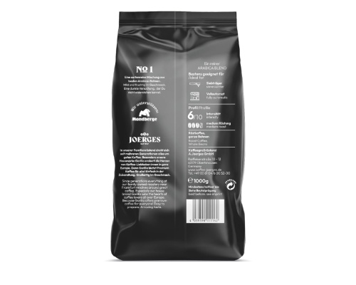 Joerges Dark Roast Espresso Gorilla Crema No.1, 1 kg