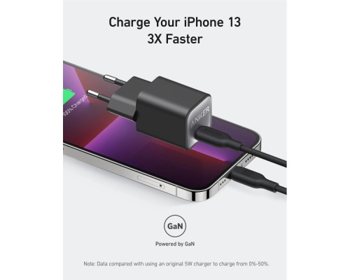 Anker Φορτιστής Χωρίς Καλώδιο GaN με Θύρα USB-C 30W Power Delivery Gray (Nano 3 GaN 511) Anker Φορτιστής Χωρίς Καλώδιο GaN με Θύρα USB-C 30W Power Delivery Gray (Nano 3 GaN 511)