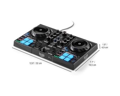 Hercules DJ Controller Inpulse 200 MK3 σε Μαύρο Χρώμα Hercules DJ Controller Inpulse 200 MK3 σε Μαύρο Χρώμα