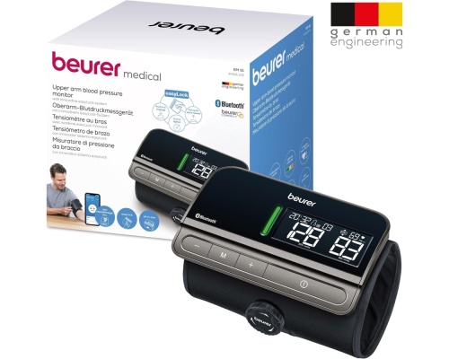Beurer BM 81 easyLock Ψηφιακό Πιεσόμετρο Μπράτσου με Ανίχνευση Αρρυθμίας & Bluetooth Beurer BM 81 easyLock Ψηφιακό Πιεσόμετρο Μπράτσου με Ανίχνευση Αρρυθμίας & Bluetooth