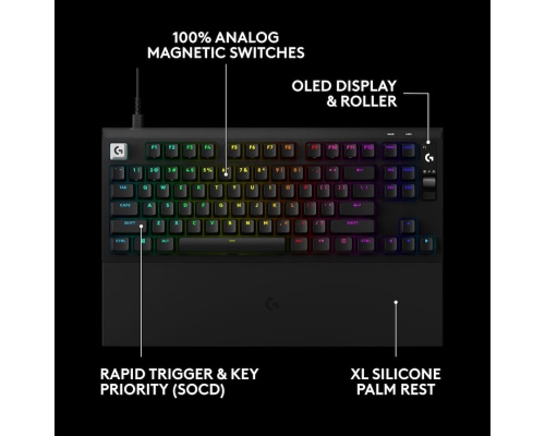Logitech G Pro X2 Rapid Gaming Πληκτρολόγιο Tenkeyless με Magnetic διακόπτες και RGB φωτισμό (Αγγλικό US) Logitech G Pro X2 Rapid Gaming Πληκτρολόγιο Tenkeyless με Magnetic διακόπτες και RGB φωτισμό (Αγγλικό US)