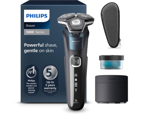 Philips Series 5000 Nose Hair Trimmer & S5889 Περιστρεφόμενη Ξυριστική Μηχανή Προσώπου Επαναφορτιζόμενη Philips Series 5000 Nose Hair Trimmer & S5889 Περιστρεφόμενη Ξυριστική Μηχανή Προσώπου Επαναφορτιζόμενη