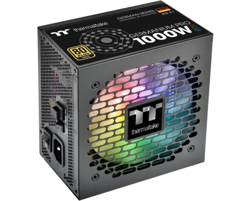 Thermaltake Germanium Pro RGB 1000W Μαύρο Τροφοδοτικό Υπολογιστή Full Modular 80 Plus Gold Thermaltake Germanium Pro RGB 1000W Μαύρο Τροφοδοτικό Υπολογιστή Full Modular 80 Plus Gold