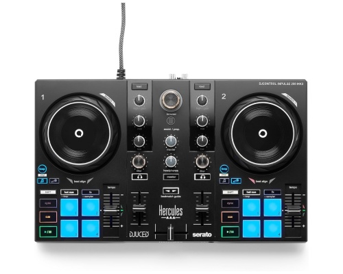 Hercules DJ Controller Inpulse 200 MK3 σε Μαύρο Χρώμα Hercules DJ Controller Inpulse 200 MK3 σε Μαύρο Χρώμα