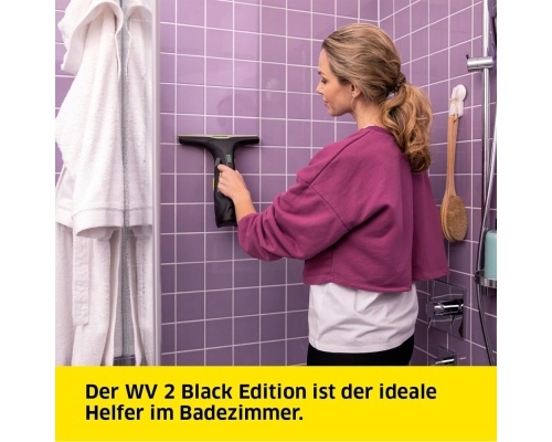 Karcher WV 2 Black Edition Καθαριστής Τζαμιών Χειρός Μπαταρίας Μαύρος Karcher WV 2 Black Edition Καθαριστής Τζαμιών Χειρός Μπαταρίας Μαύρος