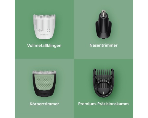 Philips Oneblade Oneblade Σετ Επαναφορτιζόμενης Κουρευτικής Μηχανής Γκρι MG9556/15 Philips Oneblade Oneblade Σετ Επαναφορτιζόμενης Κουρευτικής Μηχανής Γκρι MG9556/15