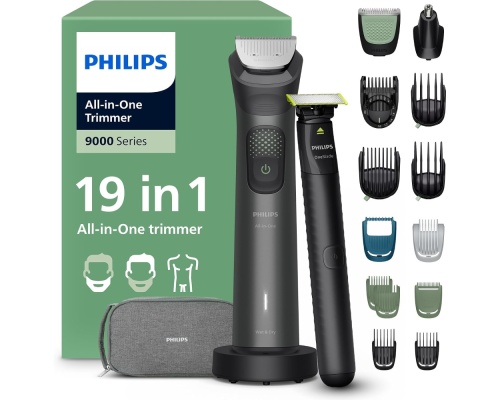 Philips Oneblade Oneblade Σετ Επαναφορτιζόμενης Κουρευτικής Μηχανής Γκρι MG9556/15 Philips Oneblade Oneblade Σετ Επαναφορτιζόμενης Κουρευτικής Μηχανής Γκρι MG9556/15