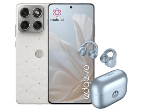 Motorola Edge 70 and Moto Buds Loop Pantone Cloud Dancer 12/512GB